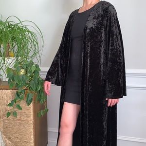 Black velvet cloak